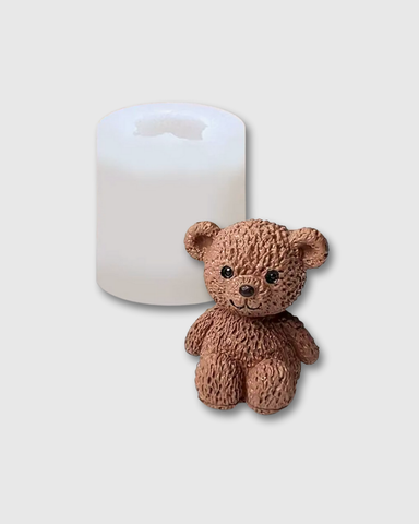 Molde de silicona con forma de mini oso de peluche