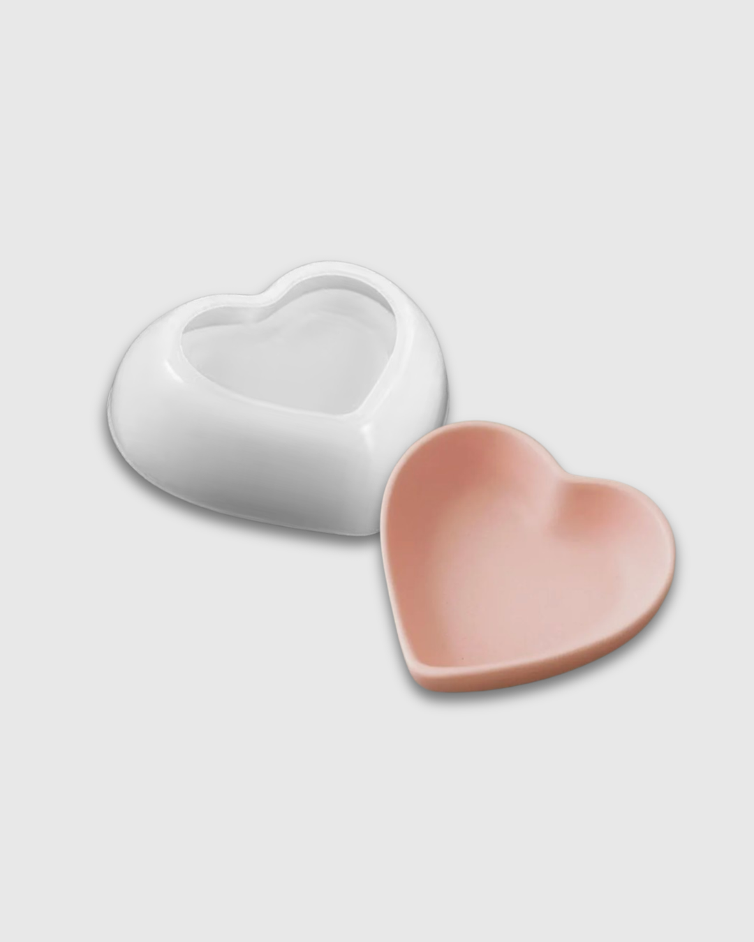 Molde de Silicona Recipiente Corazón Pequeño