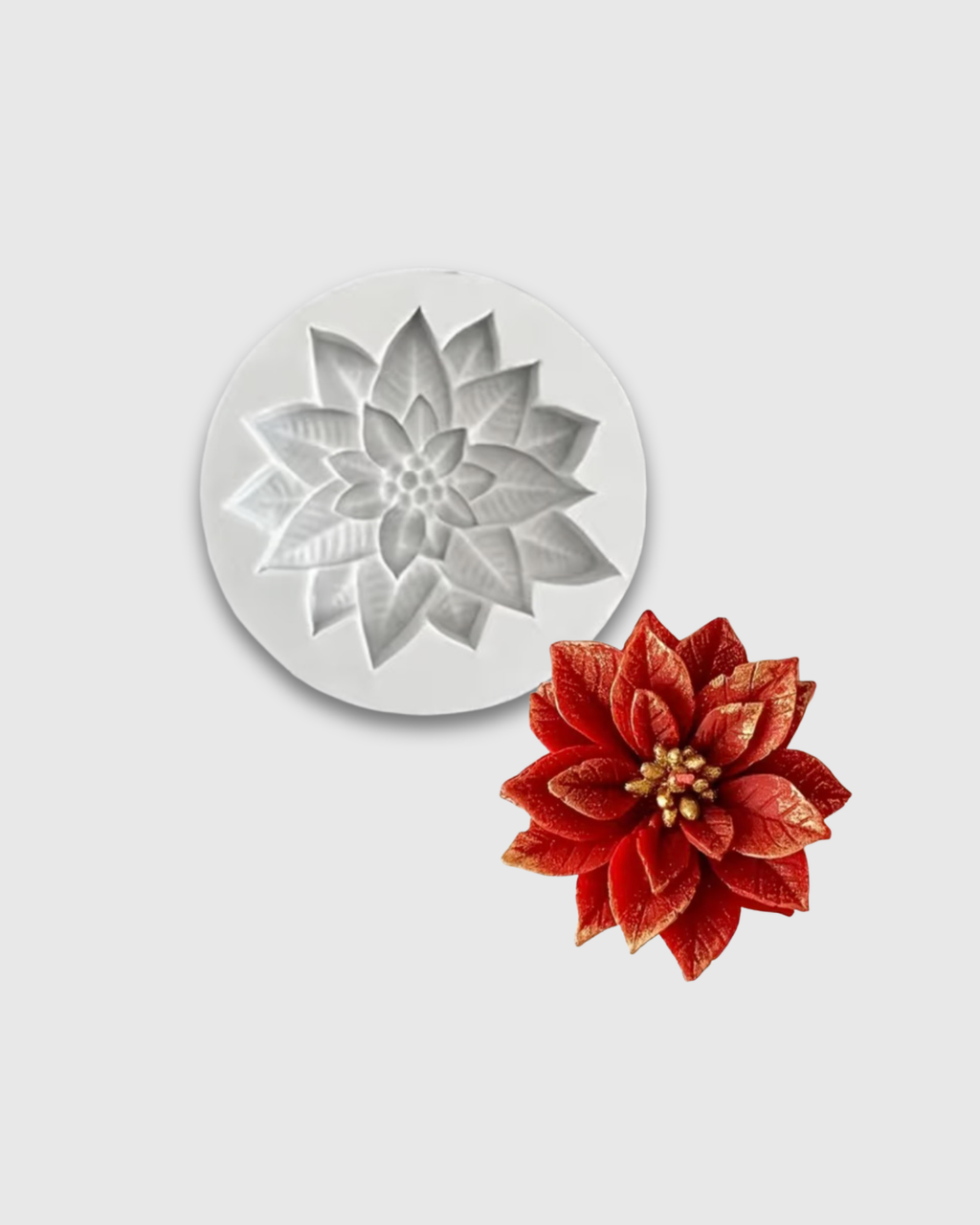 Molde de silicona Flor de Pascua