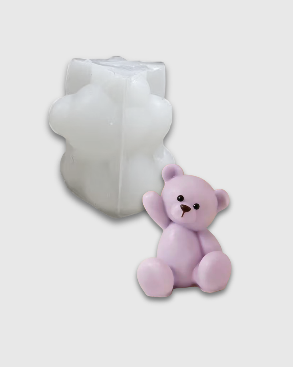 Molde de Silicona Oso con la Mano Arriba