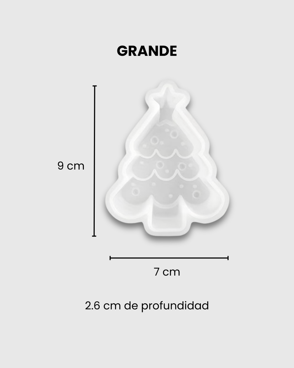 Molde de Silicona Árbol de Navidad #3 Grande