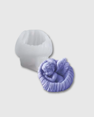 Molde silicona forma angelito durmiendo