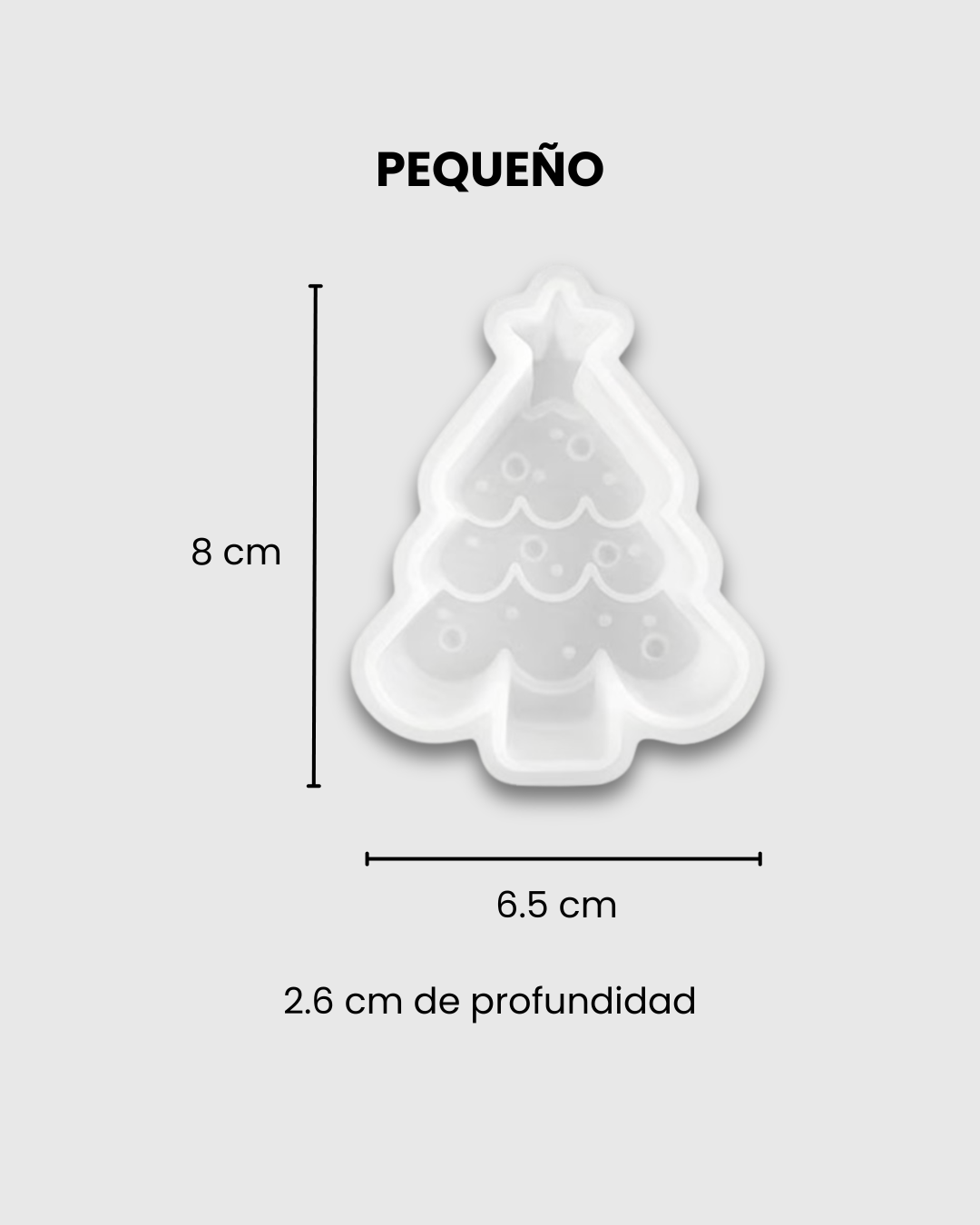 Molde de Silicona Árbol de Navidad #3 Pequeño