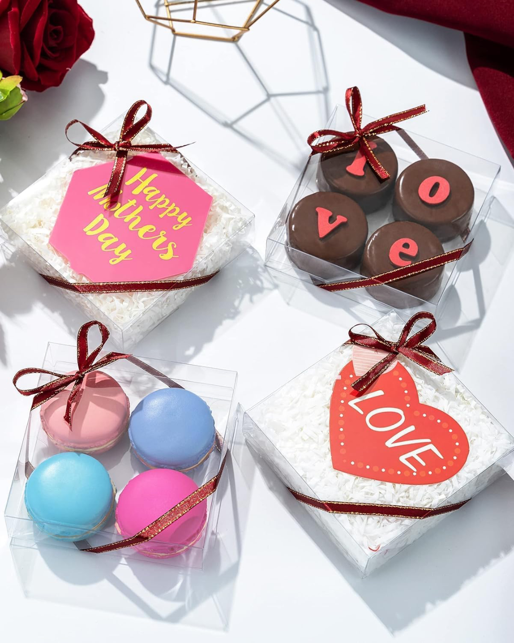 Caja de acetato 10x10x3 cm