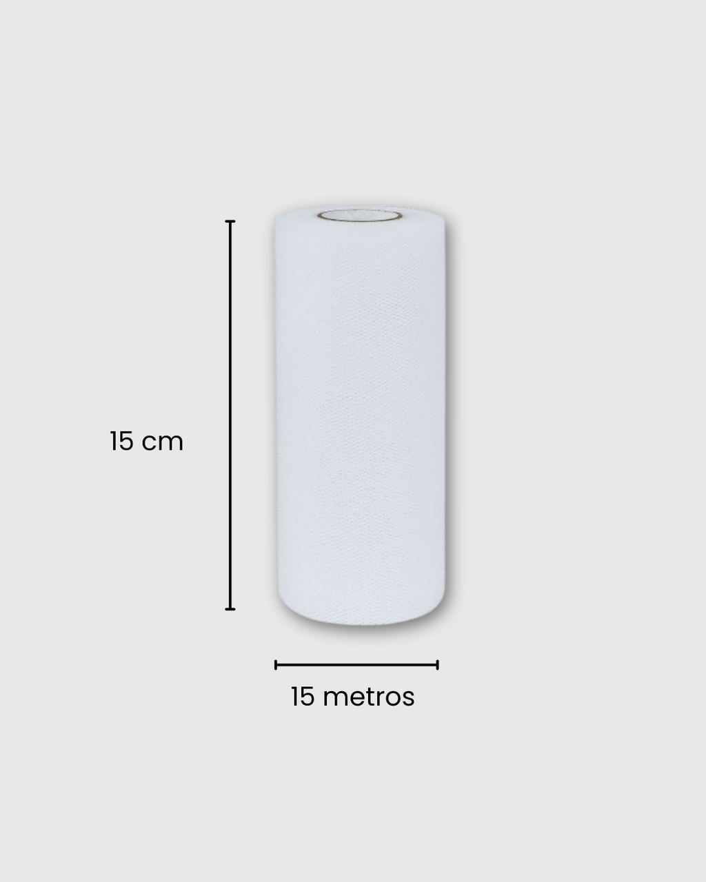 Rollo de tul 15 cm x 15 metros