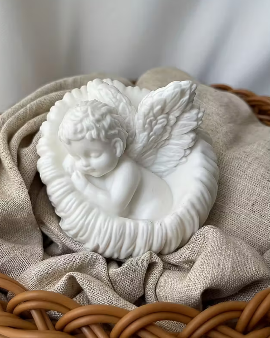 Molde silicona forma angelito durmiendo