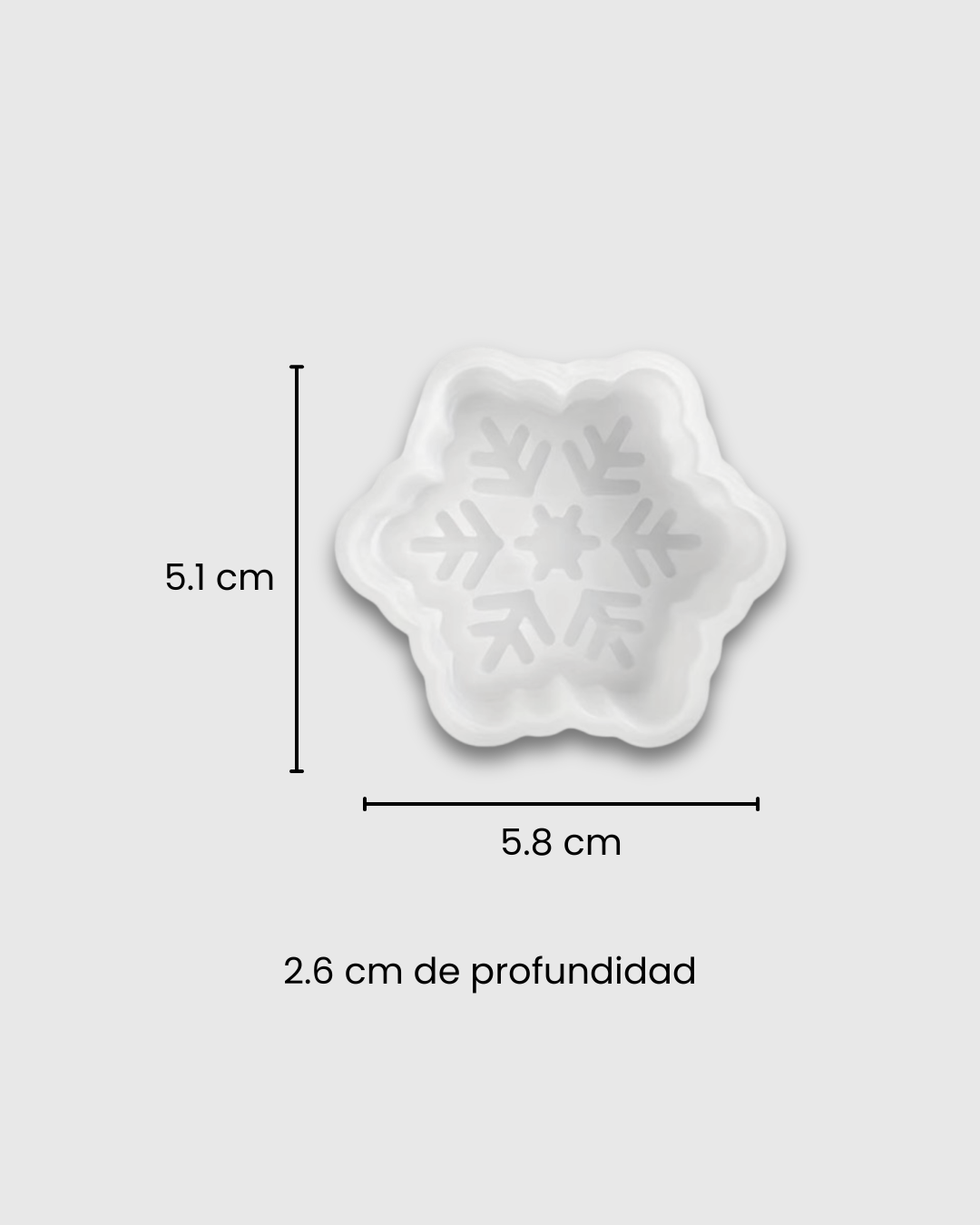 Molde de Silicona Copo de Nieve