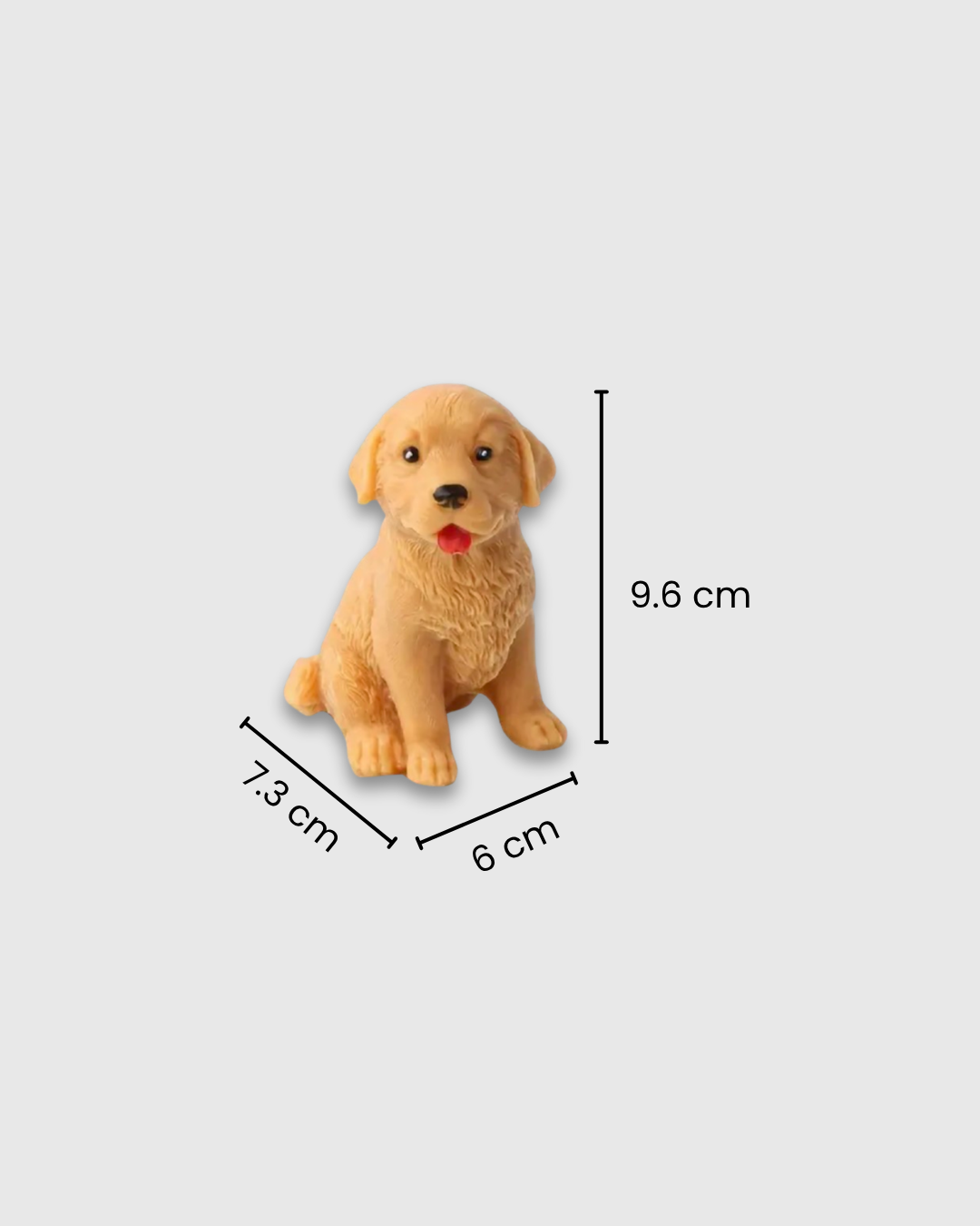 molde de silicona en forma de Golden Retriever