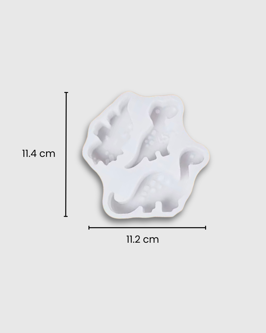 Molde de Silicona 3 Dinosaurios Pequeños