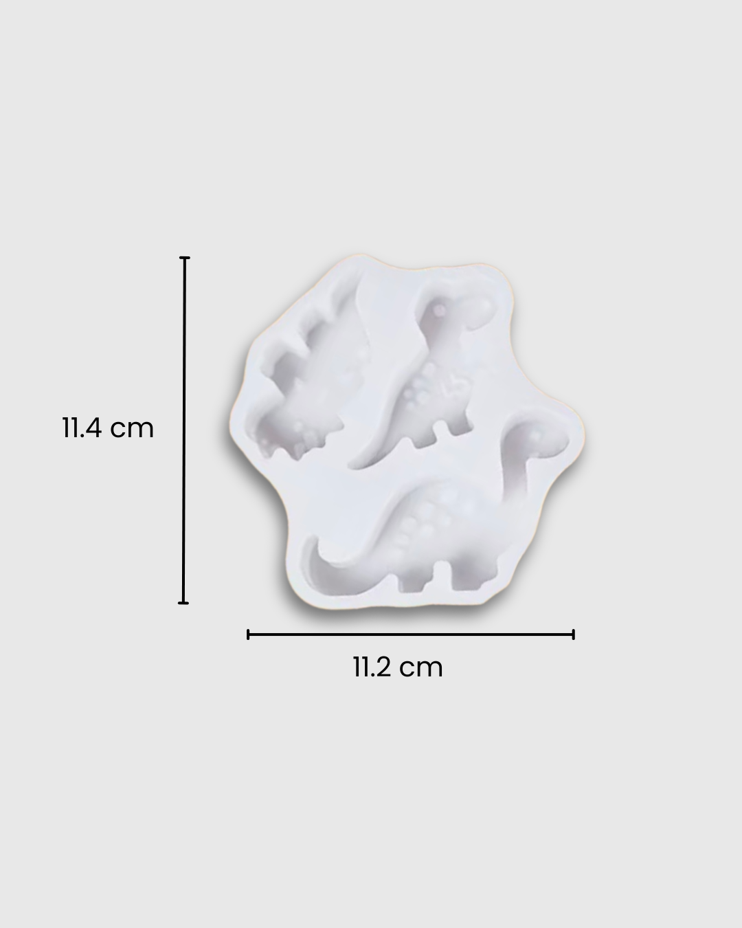 Molde de Silicona 3 Dinosaurios Pequeños