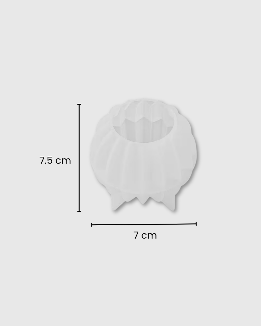 Molde de Silicona Esfera con Rayas