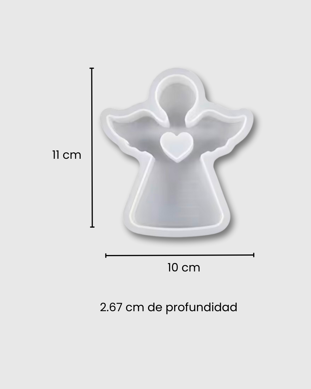 Molde de Silicona Ángel del Amor con Corazón