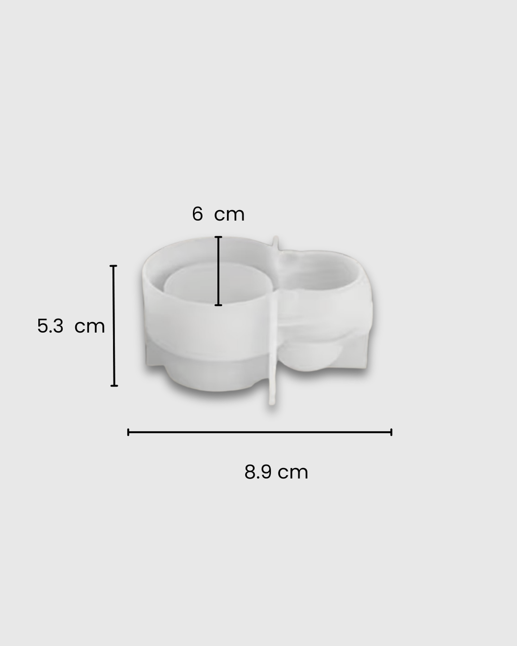 Molde de Silicona Conejito con Portavela