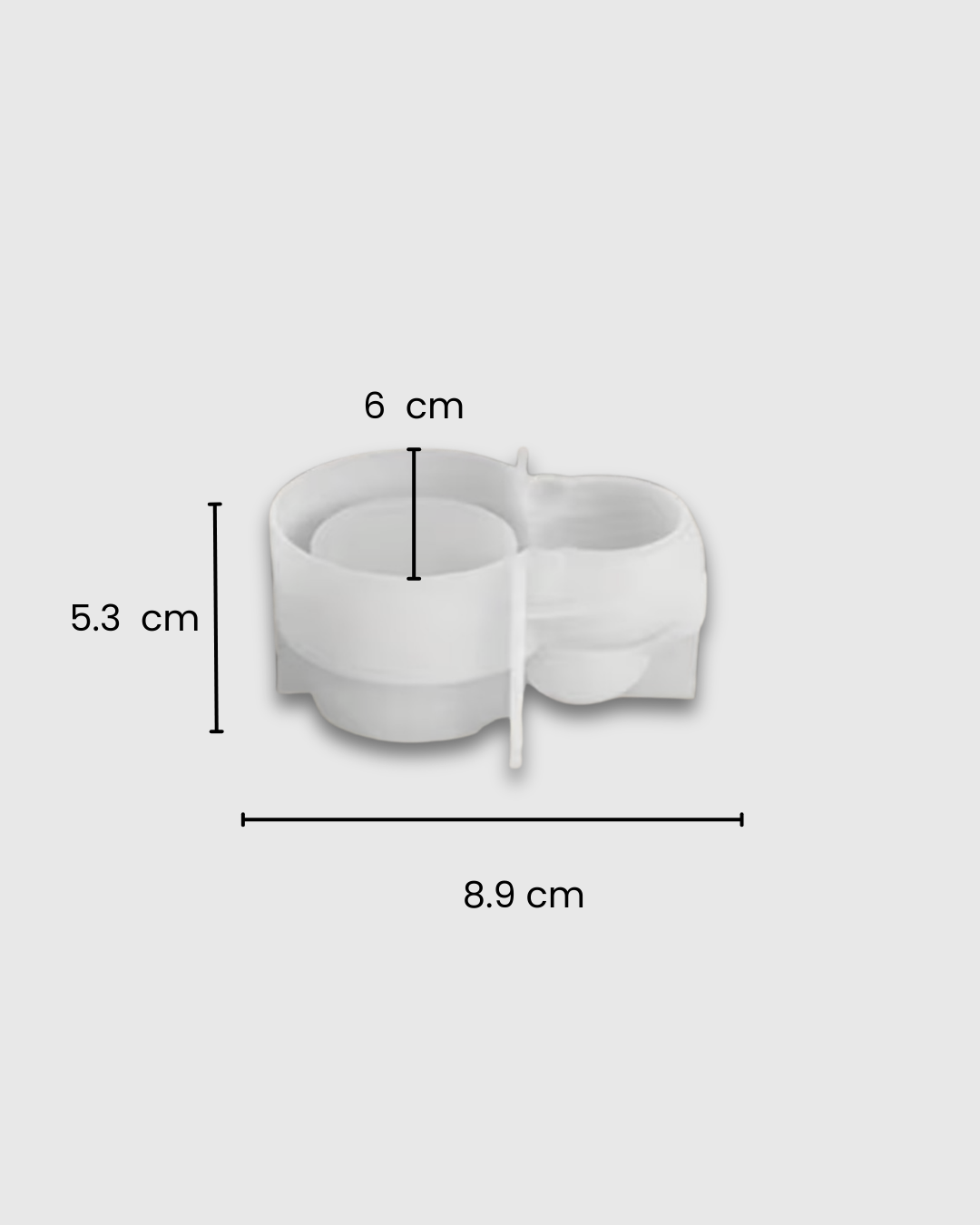 Molde de Silicona Conejito con Portavela
