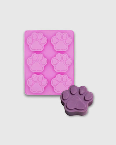 Molde de Silicona Huella de Perro x 6 Cavidades