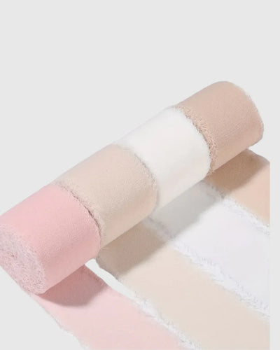 Cinta de Chifón Suave y Elegante para Decoración (4 Rollos)