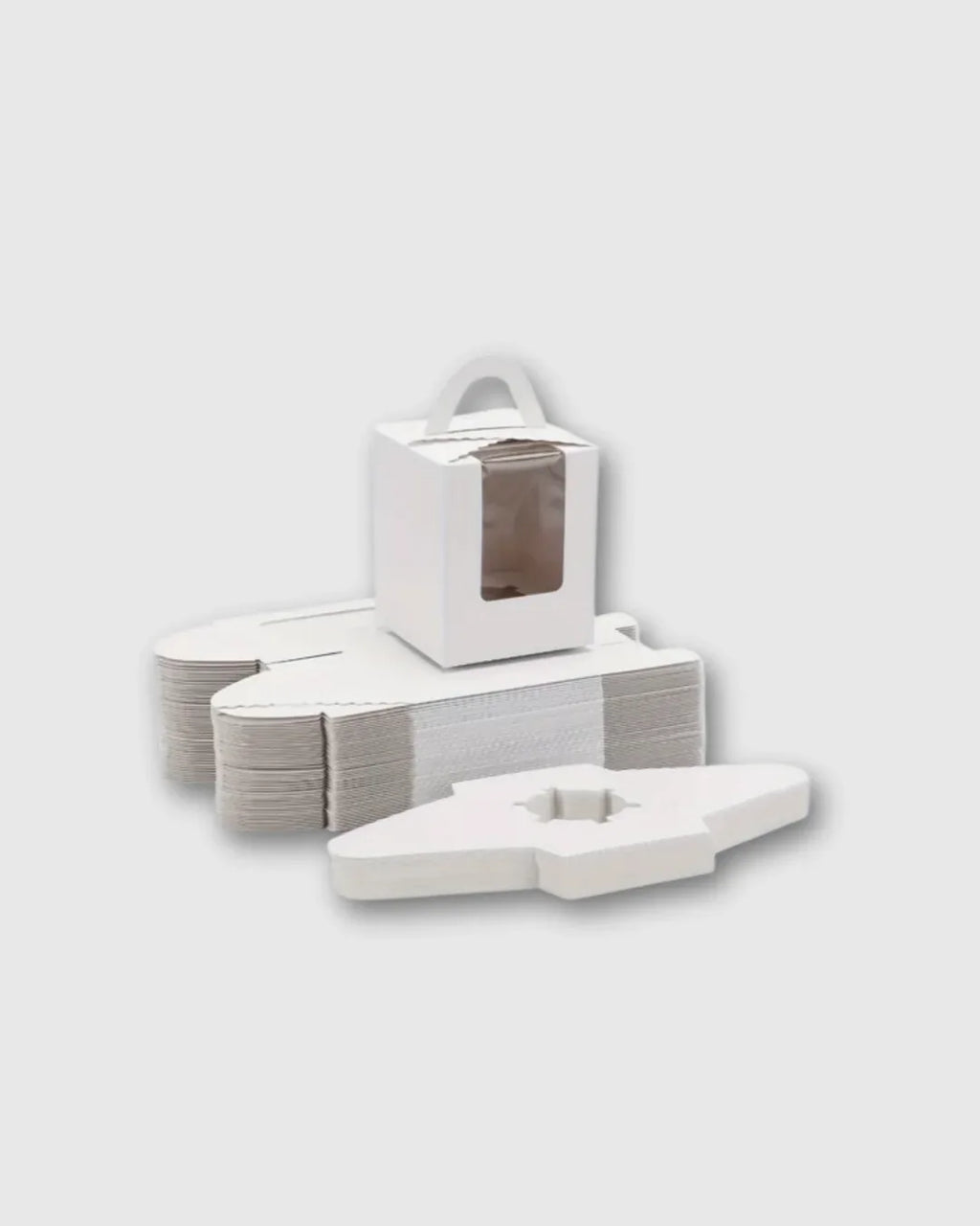 Cajas individuales para cupcakes con ventana 11x9x9