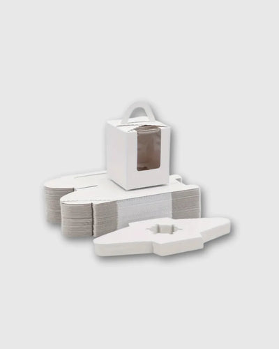 Cajas individuales para cupcakes con ventana 11x9x9