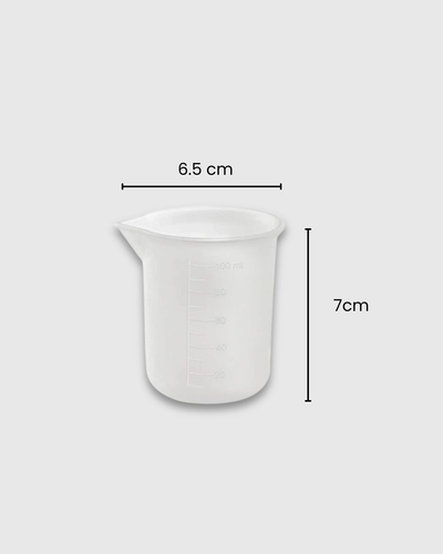 Set de 2 vasos medidores de silicona de 100 ml