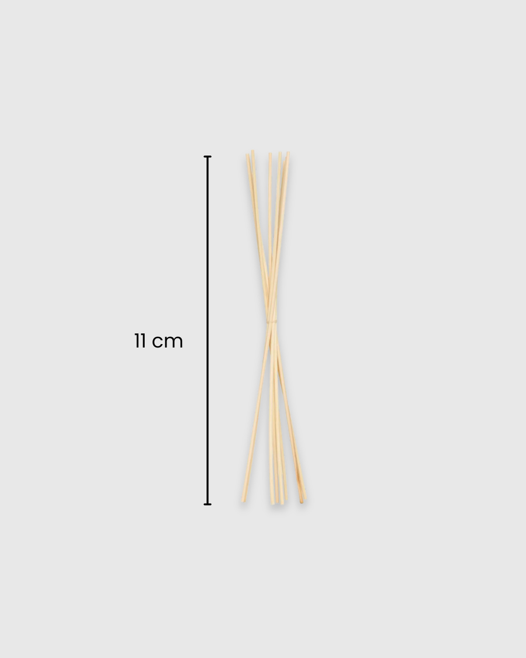 12 varitas en ratán lisas difusor - 11 cm