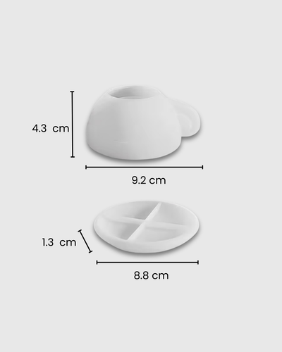 Set de Moldes de Silicona en forma de taza y bandeja