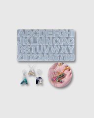 Molde de Silicona para Colgantes de Letras Grandes