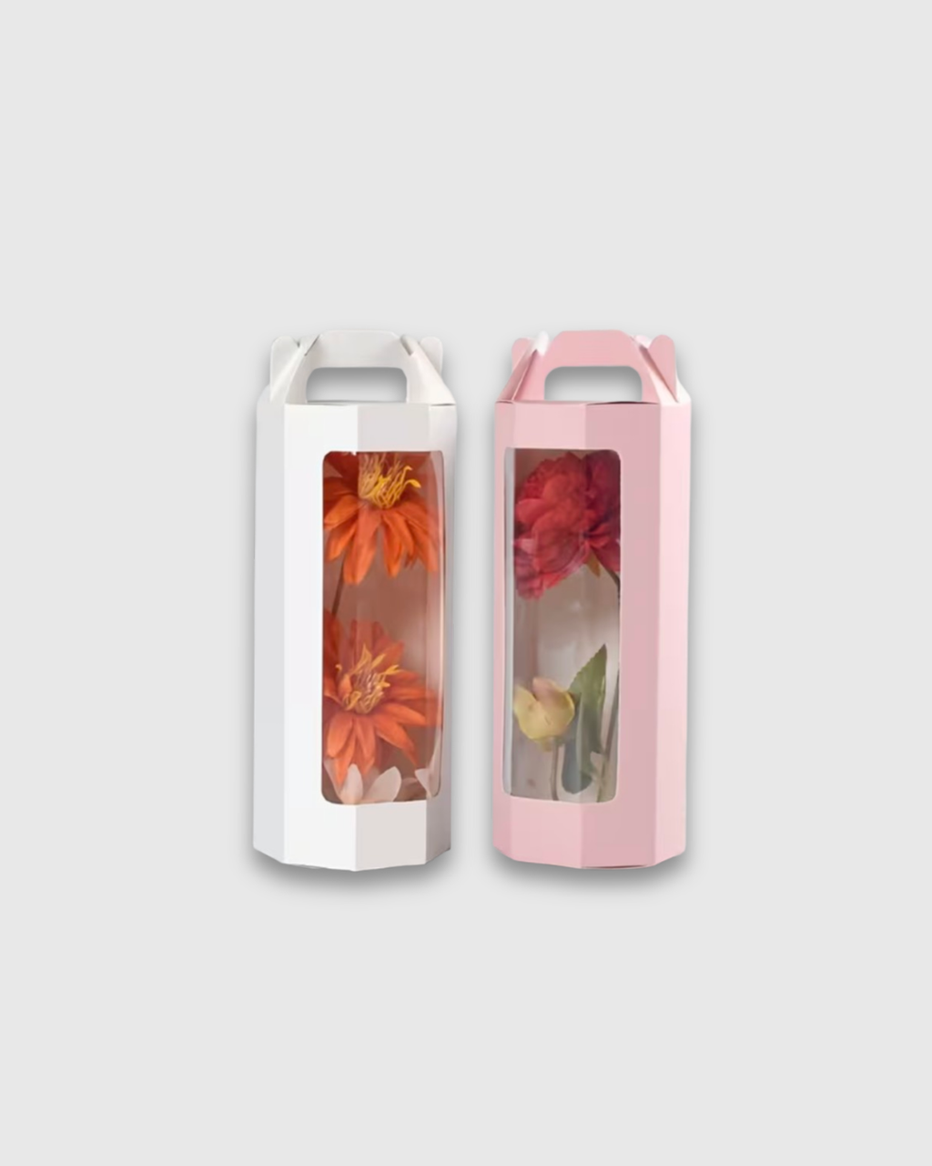 Caja de Regalo Octogonal con Ventana Transparente