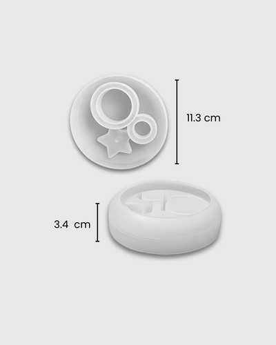Molde de Silicona Bandeja con Porta Incienso, Porta Vela y Recipiente