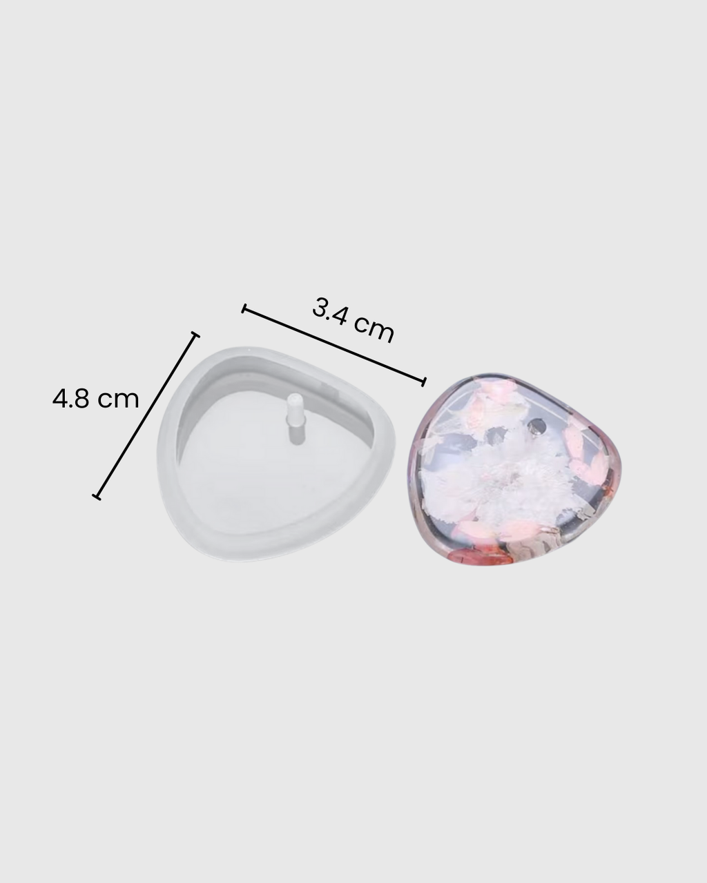 Juego de 6 Moldes de Silicona para Llavero – Resina Epoxi DIY