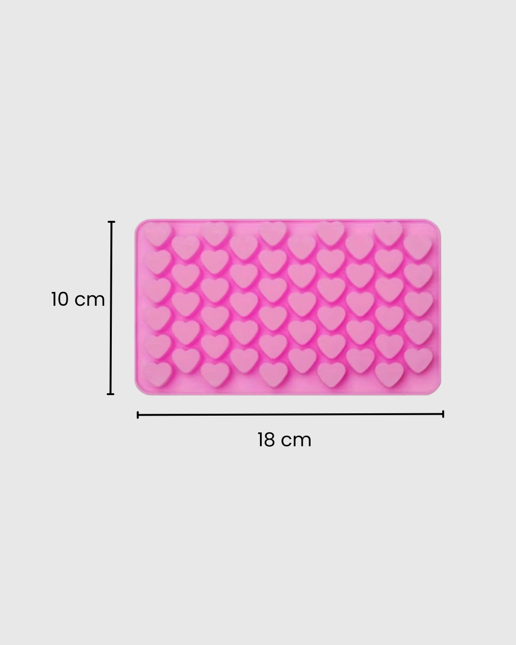Molde de Silicona Mini Corazones con Gotero