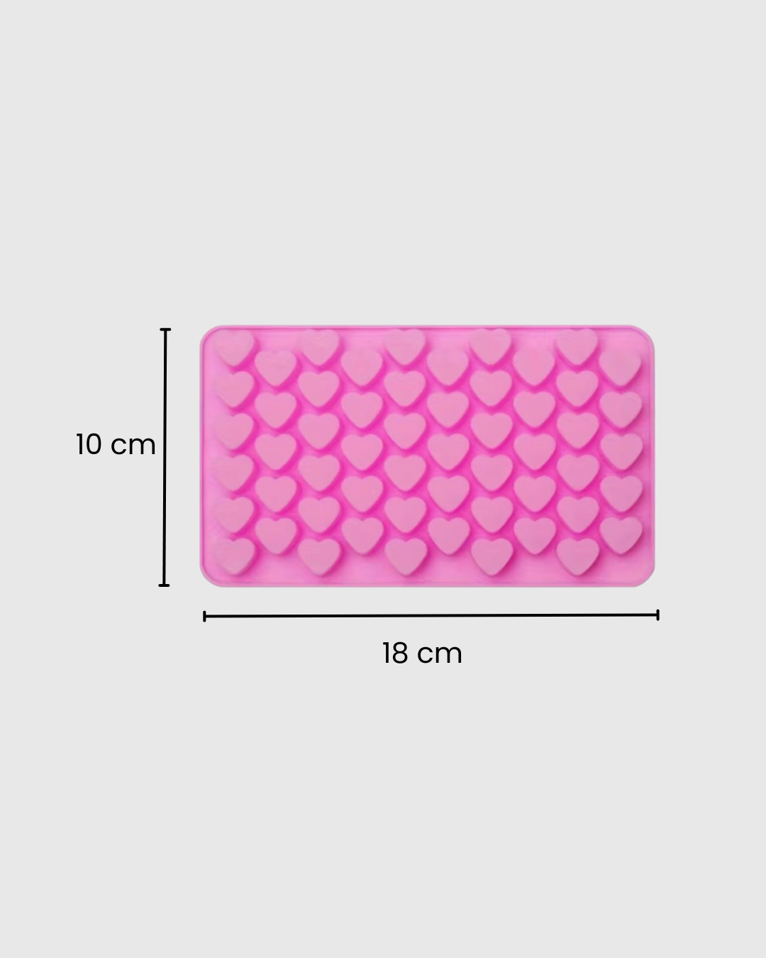 Molde de Silicona Mini Corazones con Gotero