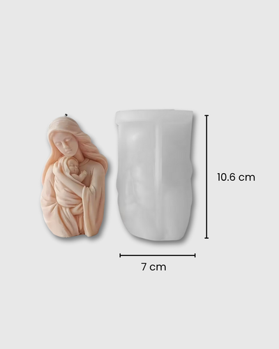 vela artesanal virgen maria