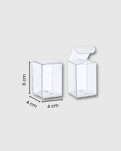 caja transparente para velas