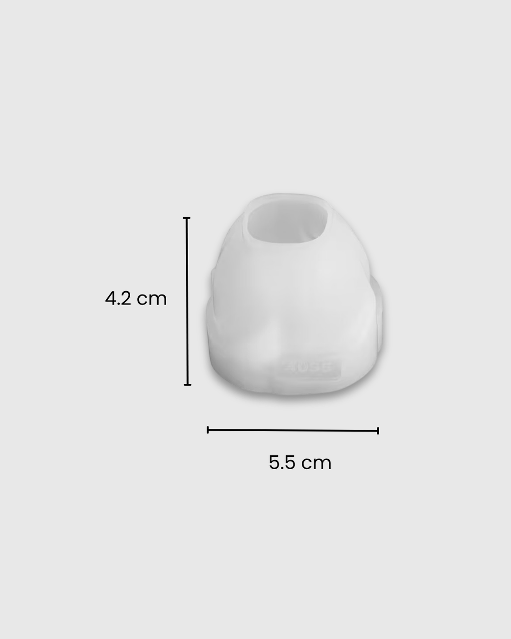 Molde de silicona en forma de rosa blanca