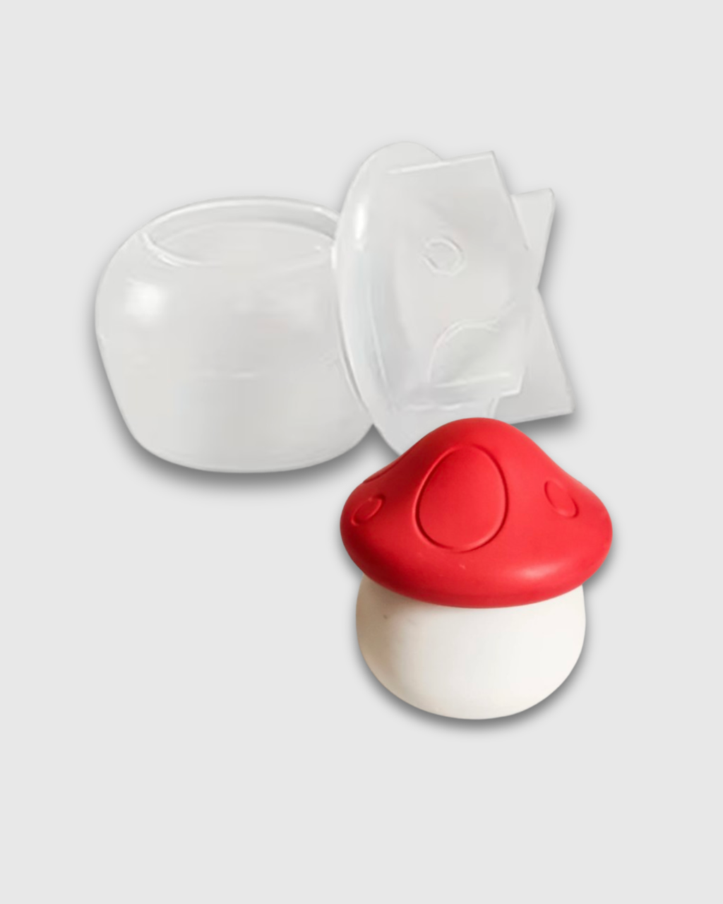 Molde de silicona de hongo con tapa