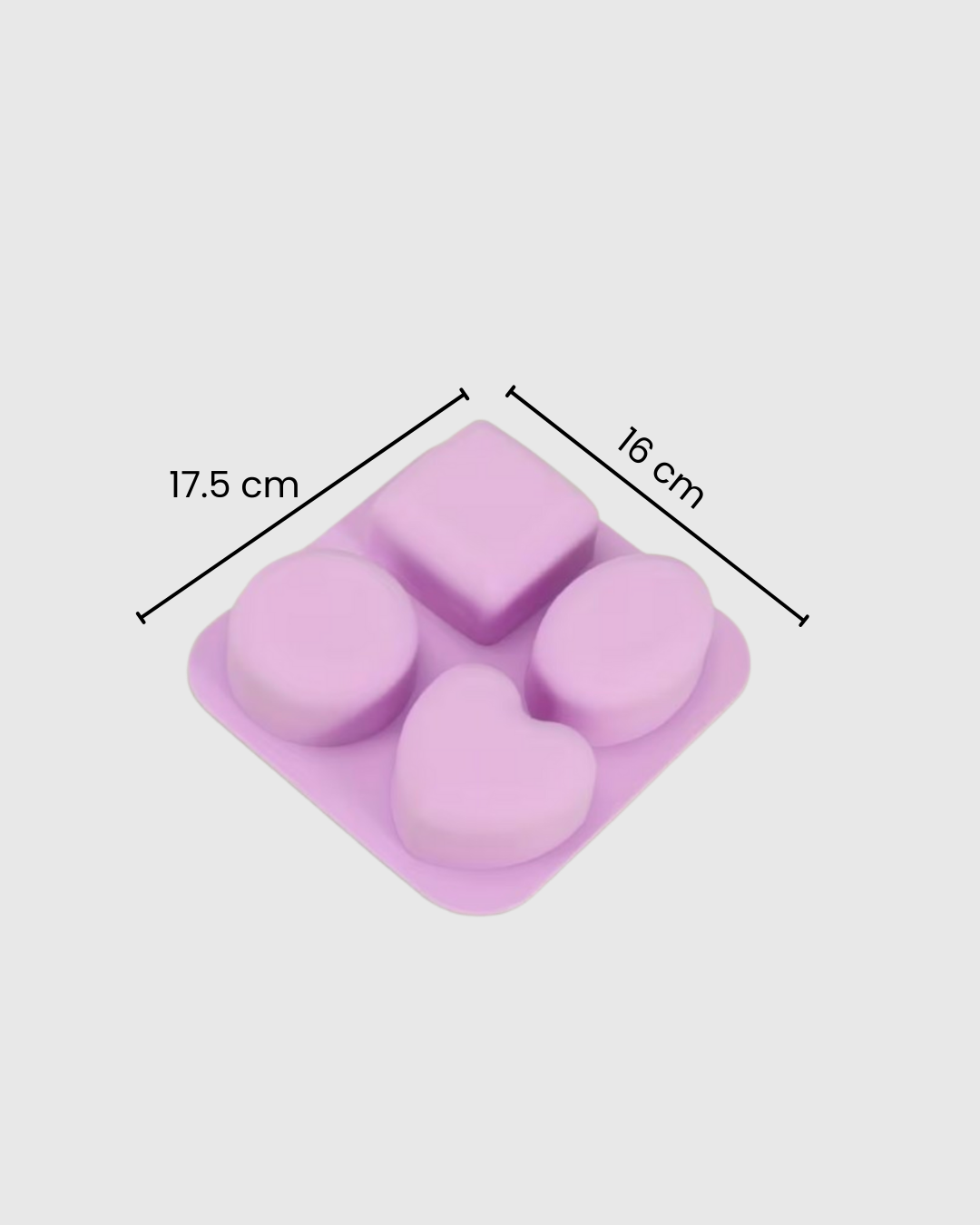 Molde de silicona multiforma para jabones y velas