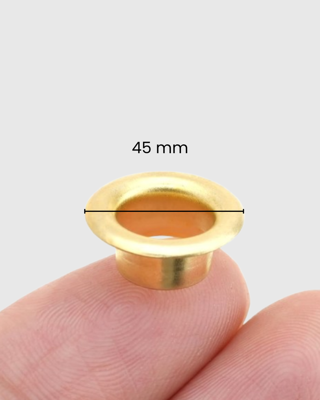 Ojales dorados de 45mm x 100 piezas