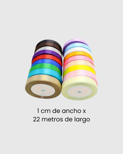 Rollo de Cinta Satén 1 cm x 22 metros