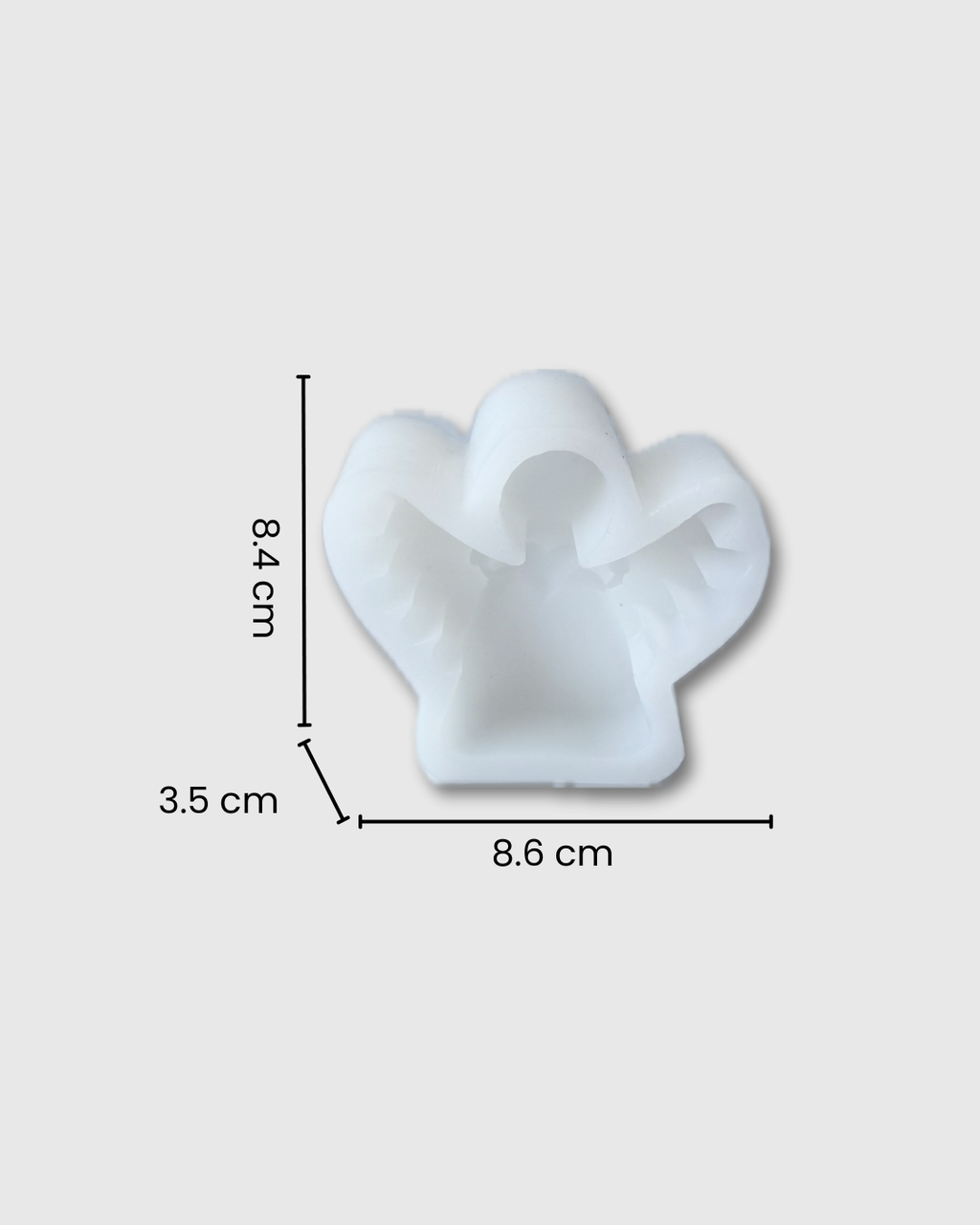 Molde de silicona con forma de angel con corazón
