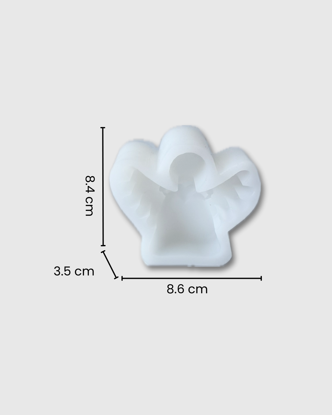 Molde de silicona con forma de angel con corazón