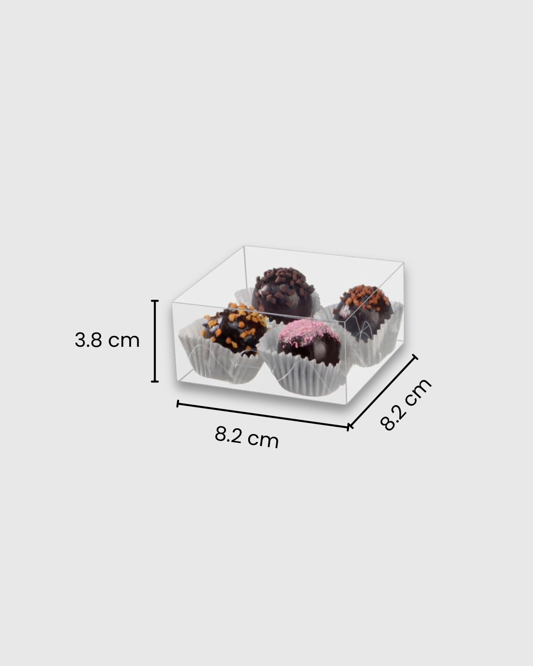 Caja acetato transparente 8.2×8.2×3.8 cm
