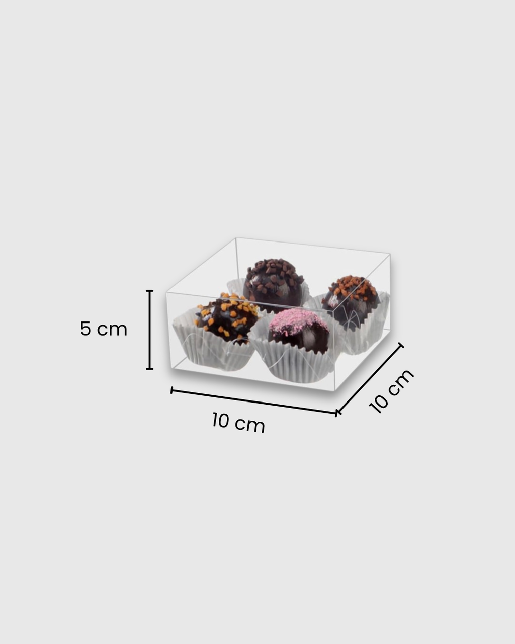 Cajas de acetato 10×10×5 cm