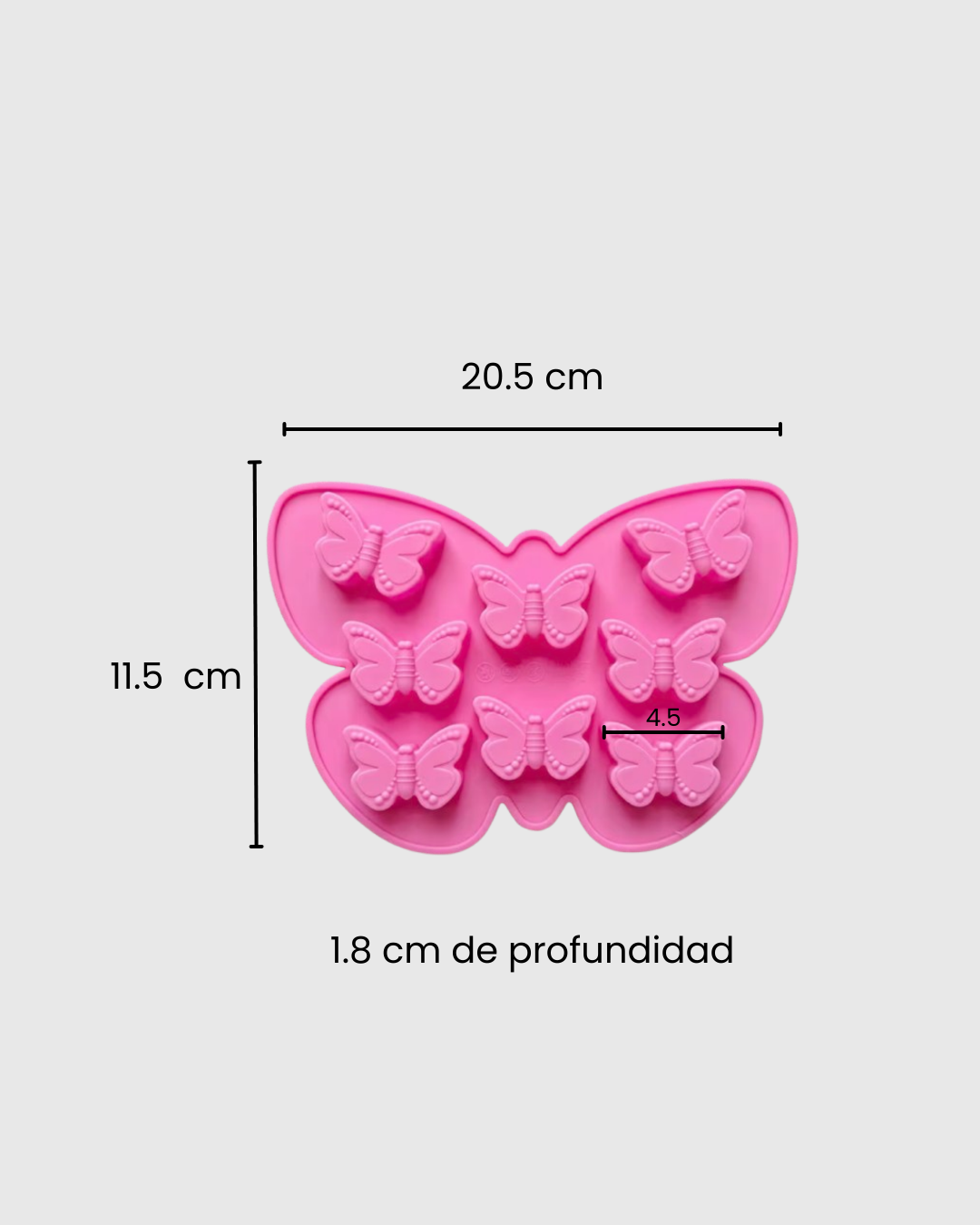 Molde de silicona en forma de mariposas pequeñas