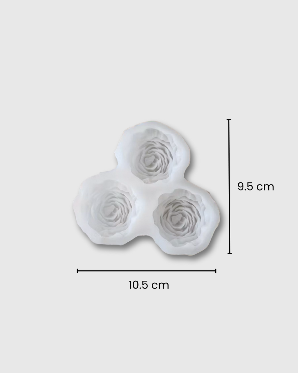 molde de peonía para velas