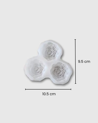 molde de peonía para velas