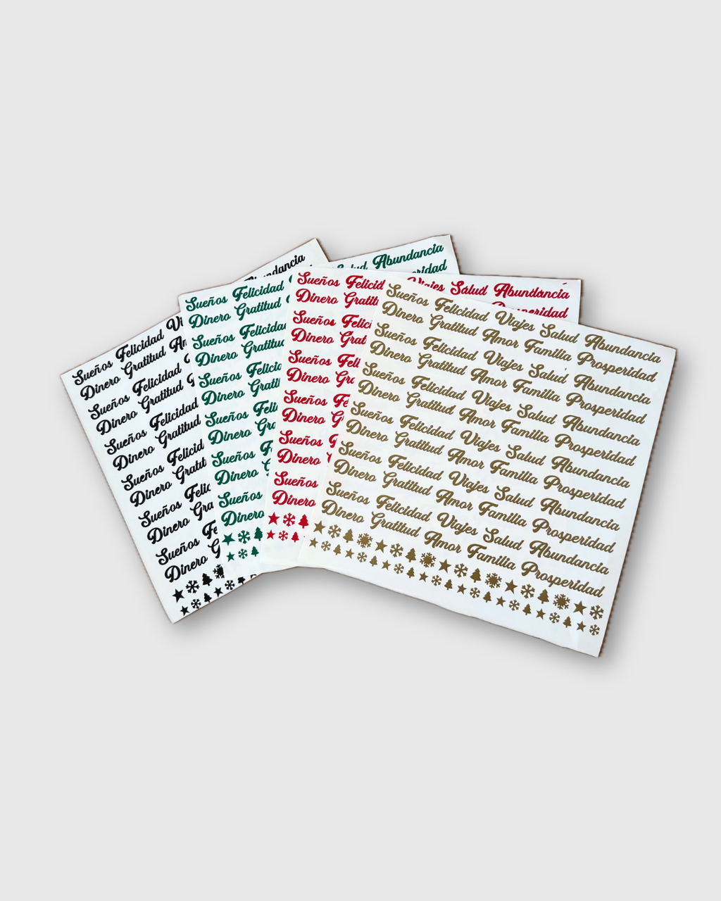 Stickers adhesivos para velas x 120 unidades