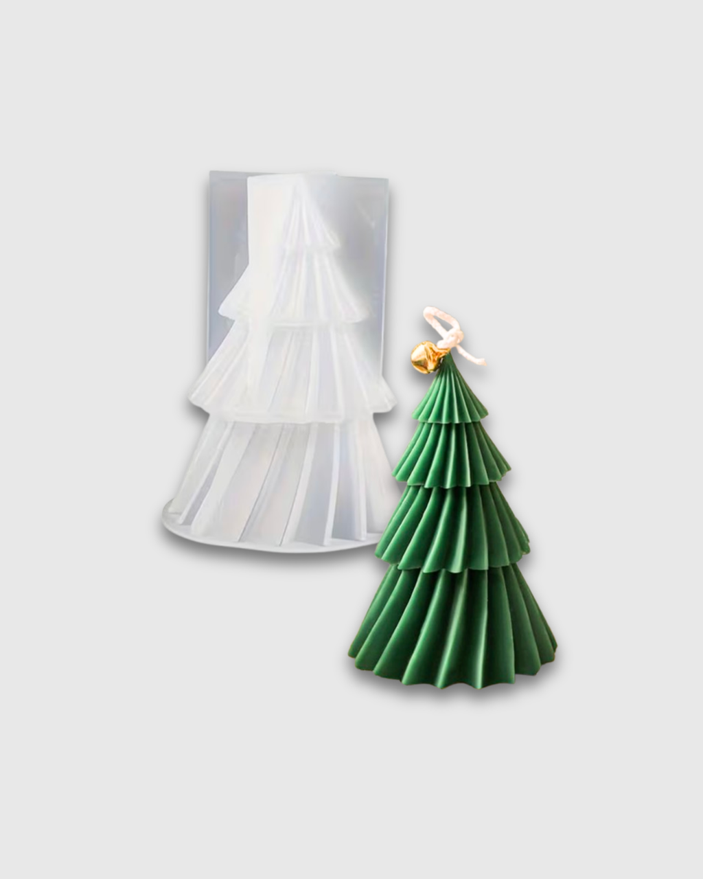 Molde de Silicona en forma de Árbol de Navidad