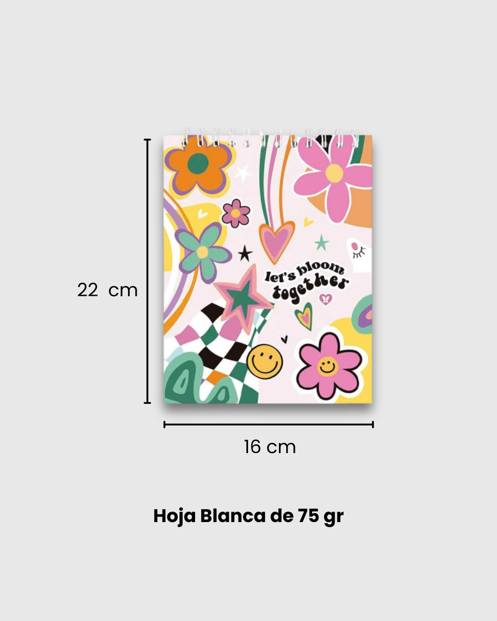 Block mediano hoja blanca