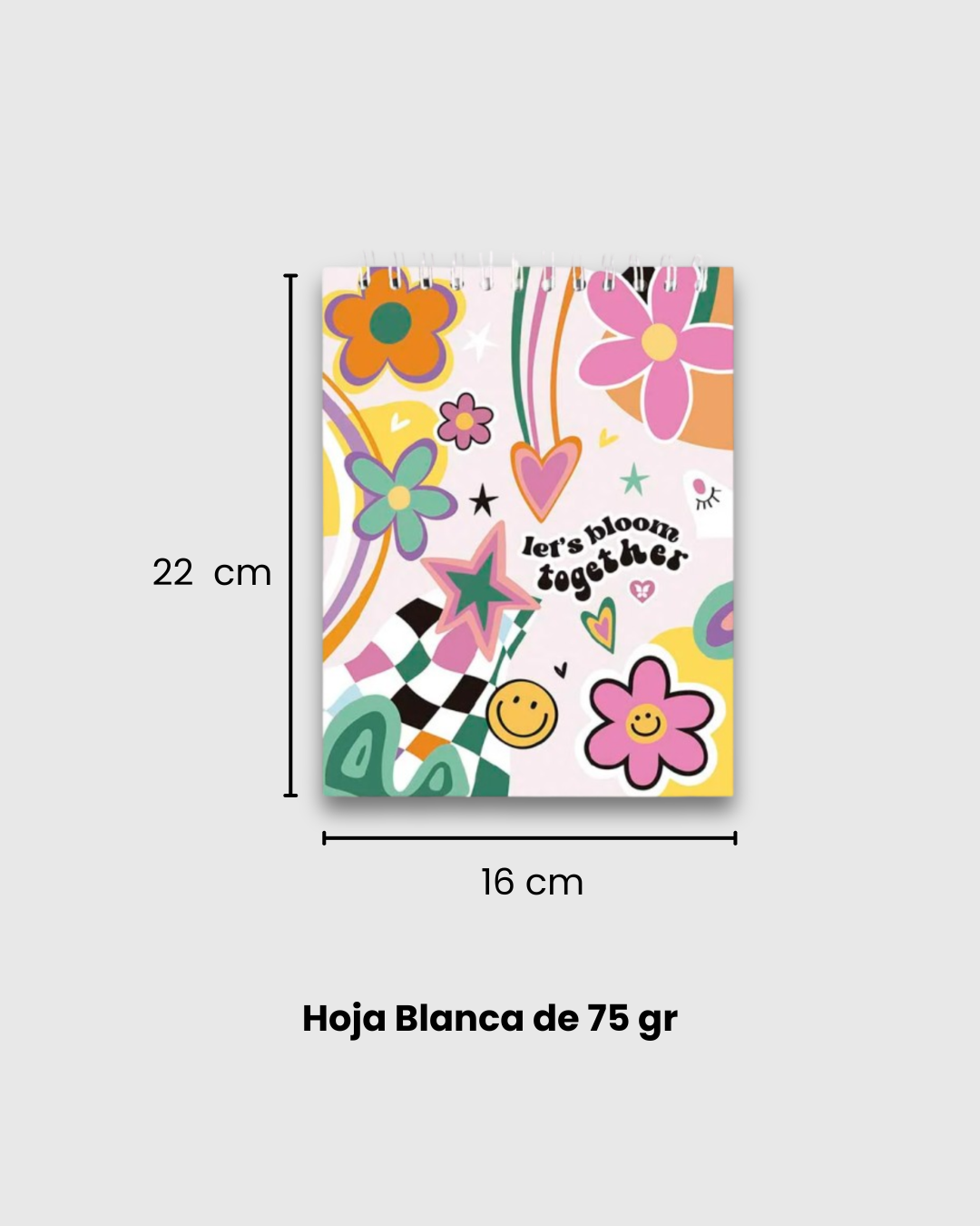 Block mediano hoja blanca