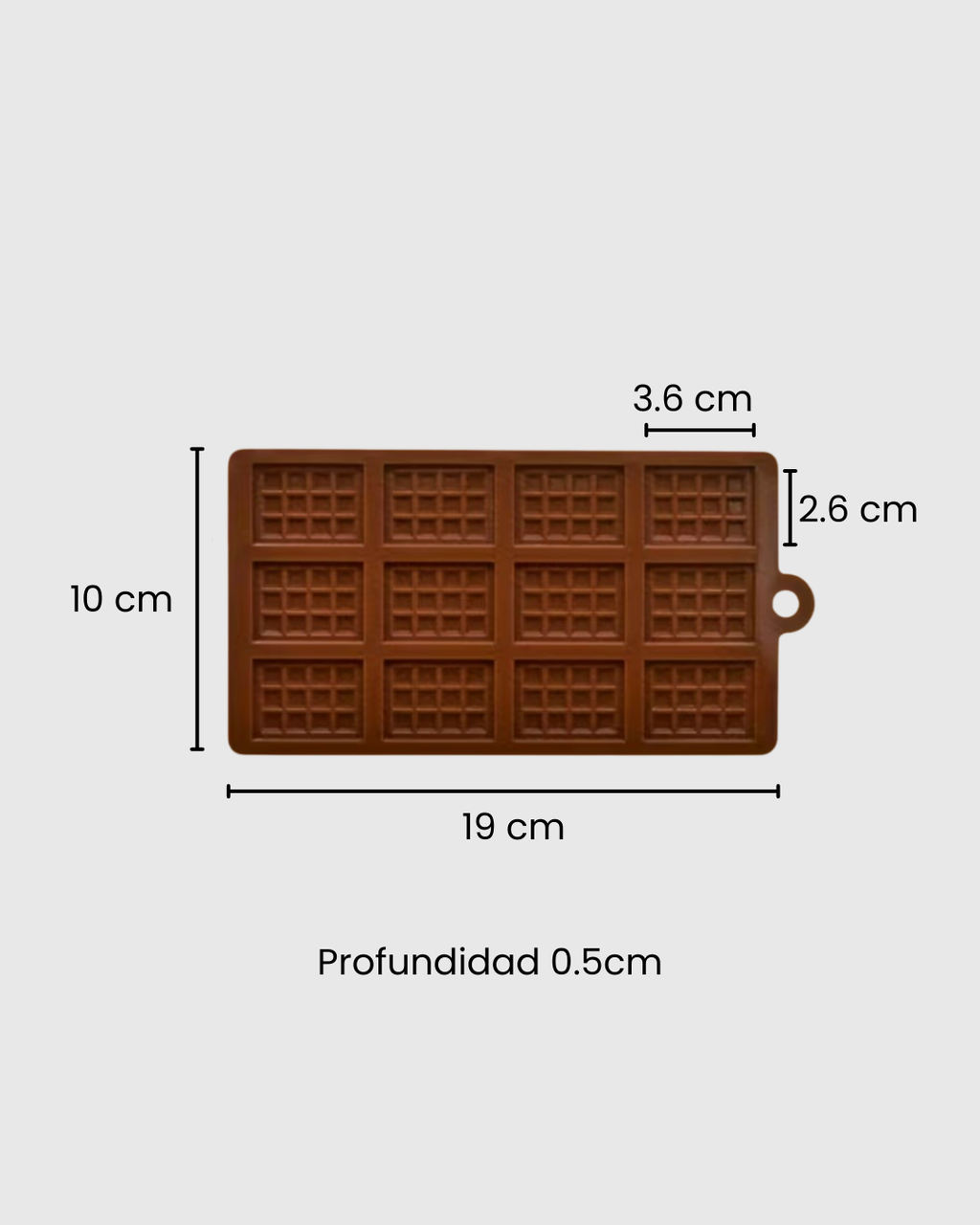 Molde de Silicona 12 Mini Chocolatinas